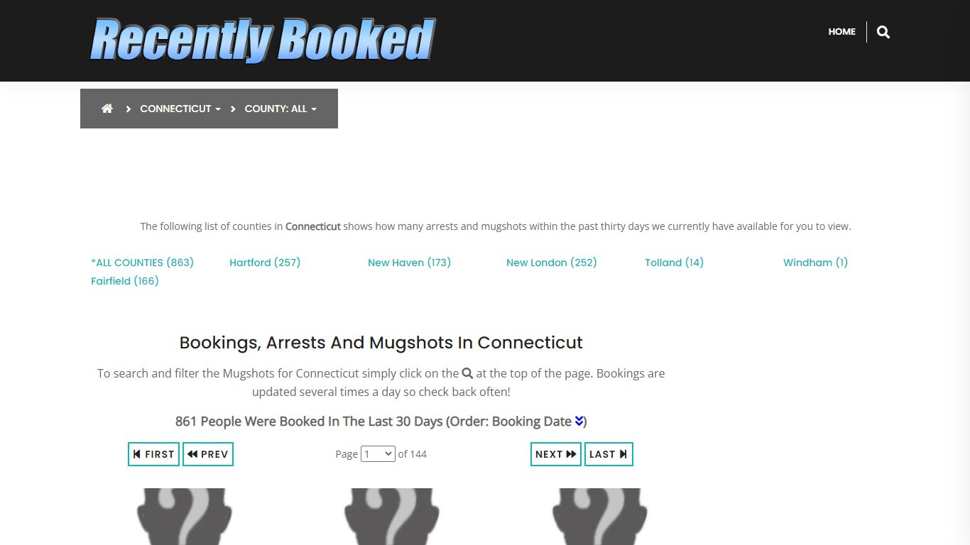 Bookings, Arrests and Mugshots in New London County, Connecticut