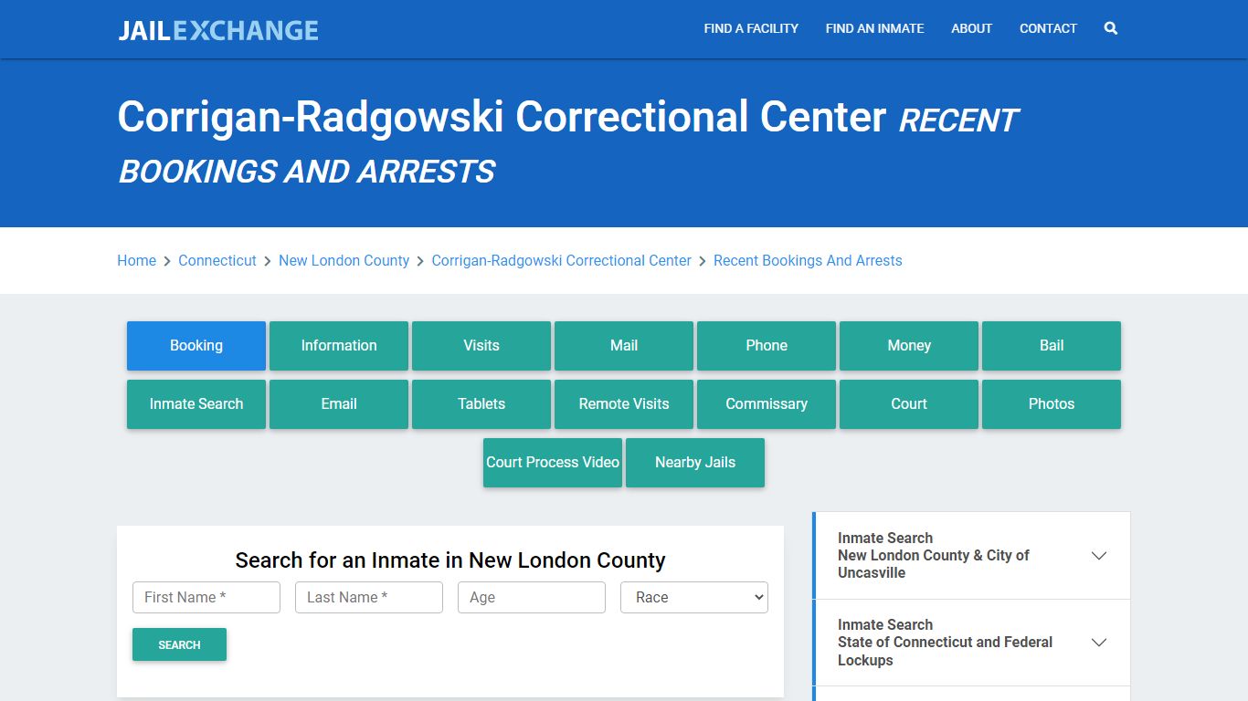 Corrigan-Radgowski Correctional Center Recent Bookings And Arrests