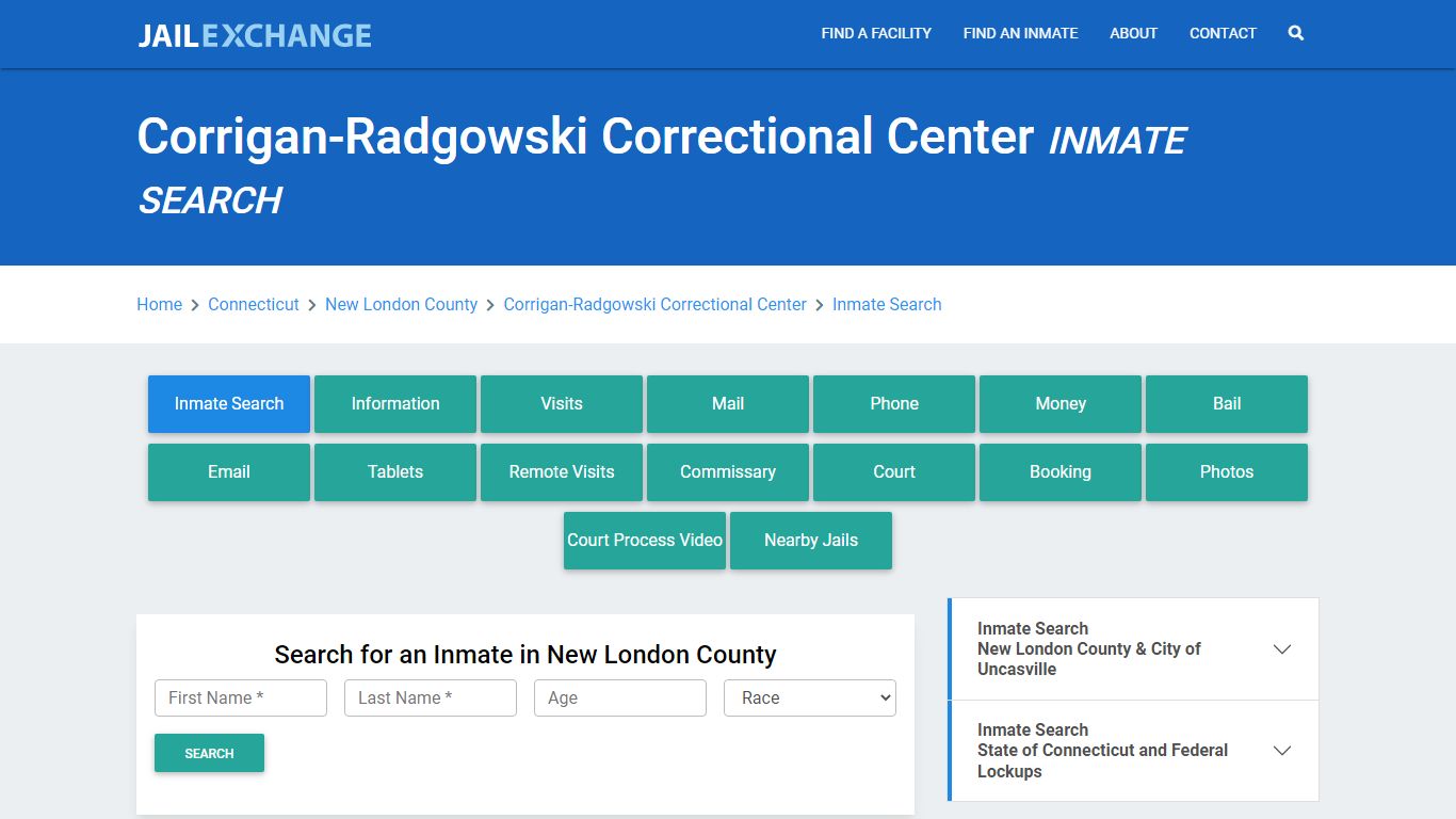 Corrigan-Radgowski Correctional Center Inmate Search - Jail Exchange