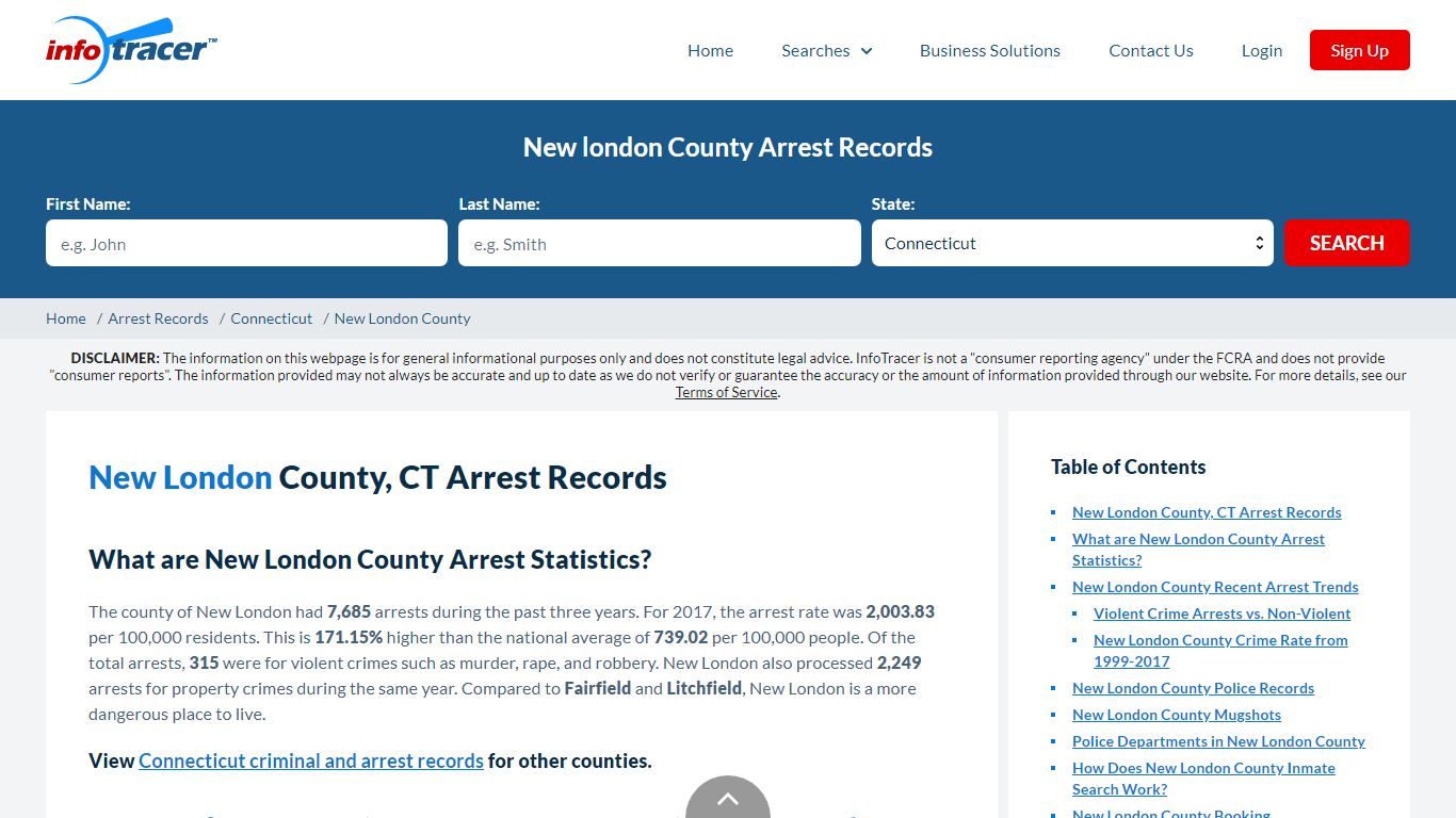 New London County, CT Arrests, Mugshots & Jail Records - InfoTracer